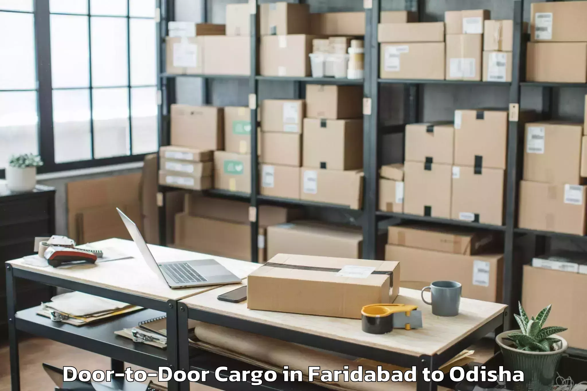 Faridabad to Raikia Door To Door Cargo Booking